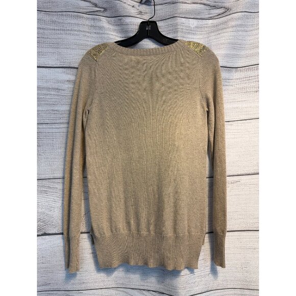 NWT Cable & Gauge Cashmere Sweater With Gold Detailing Size S - Picture 3 of 3